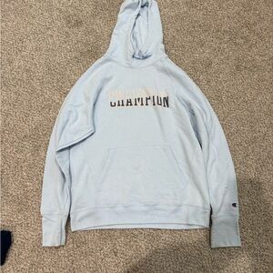 Champion Sky Blue Athletic Hoodie